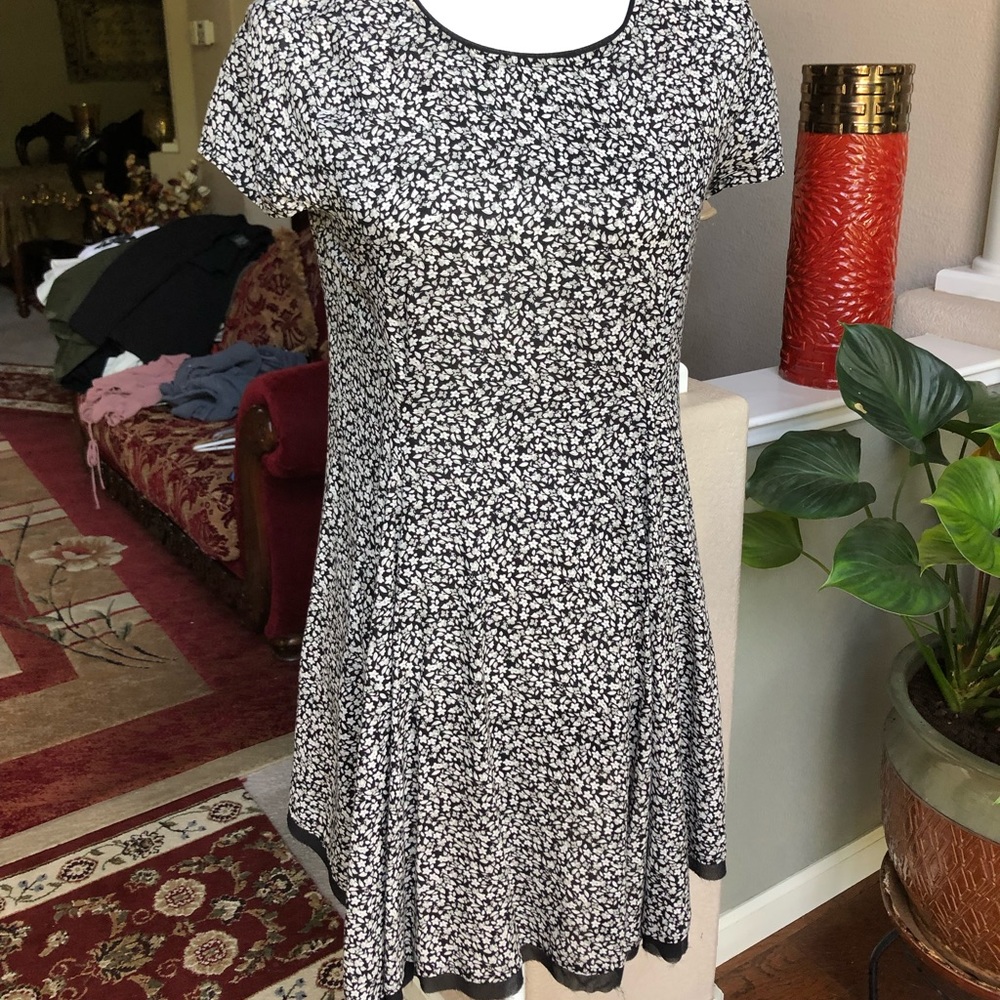 Floral print mini summer dress